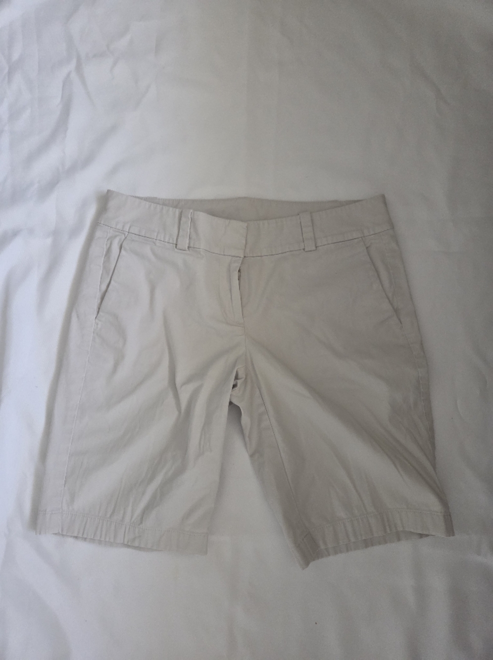 Beige Casual Shorts